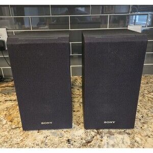 Sony SS-CS5 3-Way 3-Driver Bass Reflex Stereo Bookshelf Speakers Color Black